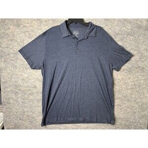 Fresh Clean Tees Polo Shirt Mens XXL Blue Casual Lightweight Golf Short Sleeve